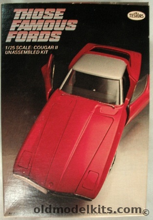 Testors 1/25 Ford 1971 Cougar II Concept Car, 103 plastic model kit